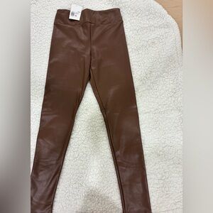 Forever 21 Brown Faux Leather Pants